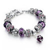 Amethyst Bracelet with Austrian Crystal Charms - Fabulous at 40+
