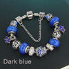 Dark Blue Cancer Awareness Charm Bracelet - Fabulous at 40+