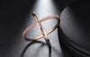 Rose Gold Cross Infinity Ring - Fabulous at 40+