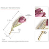 Elegant Tulip Flower Brooch - Fabulous at 40+