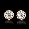 2 Carat Gold & Silver Crystal Earrings - Fabulous at 40+