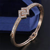 Gold Plated Crystal Bangle Bracelet - Fabulous at 40+