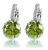 Luxury Silver Crystal Earrings in 9 Colours - Fabulous at 40+