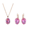 Rose Gold with Color Stones Jewellery Set - Fabulous at 40+