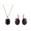 Rose Gold with Color Stones Jewellery Set - Fabulous at 40+