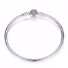 925 Sterling Silver Heart Bangle - Fabulous at 40+