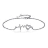 925 Sterling Silver Crystal Infinity Charm Bracelet - Fabulous at 40+