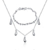 Modern Silver Water Drop Jewellery Sets - Fabulous at 40+