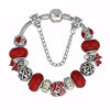 Red Cancer Awareness Charm Bracelet - Fabulous at 40+