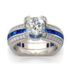 Zirconia Blue Birthstone Ring Set - December - Fabulous at 40+