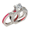 Ruby Red Birthstone Ring Set - July - Fabulous at 40+