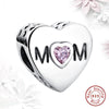 925 Sterling Silver Pink Mom Charm Bead - Fabulous at 40+