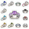 Diamond White Birthstone Ring Set - April - Fabulous at 40+